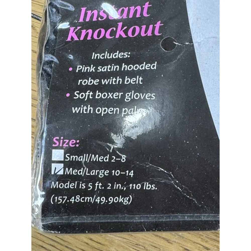Fantasy Instant Knockout Adult Costume Women Boxin Boxer Costume Size M/L‎ Fall